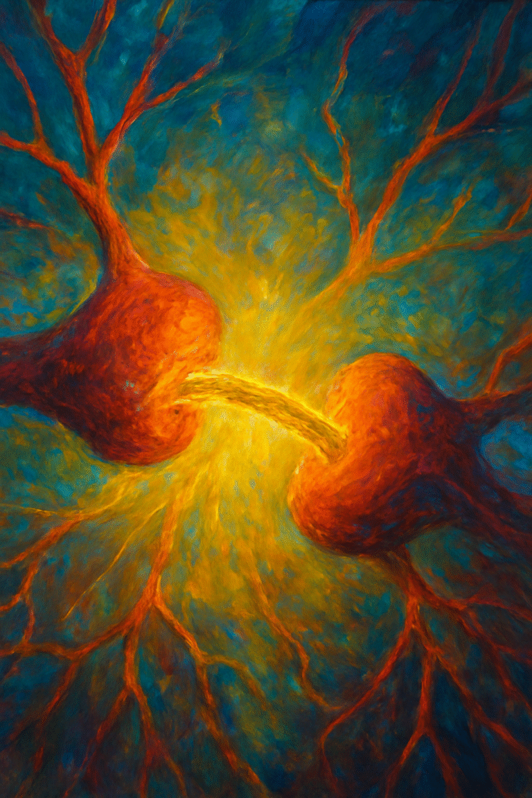 repair synaptic cleft painting